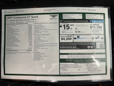 2024 Bentley Continental GT Speed